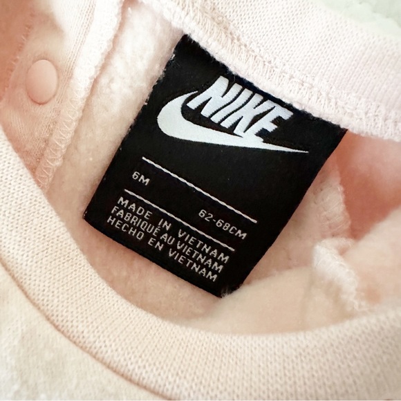 NIKE Leopard Legging & Matching Logo Sweatshirt 6 Months Baby Girl - Picture 3 of 6